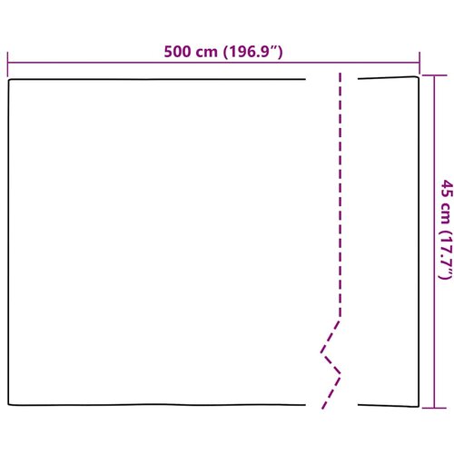  Prozorska folija matirana s uzorkom pruga 45 x 500 cm PVC Slike