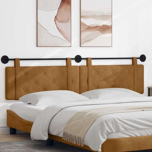  Držeće uzglavlje Zidne Smeđa 210 x 55 x 5 cm Baršun - Smeđa 200 cm bez LED Cene