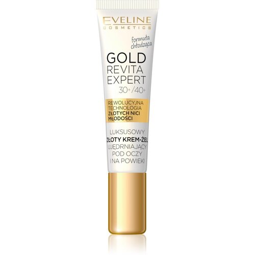 Eveline Cosmetics Gold Revita Expert krema za učvrstitev kože okoli oči s hladilnim učinkom 15 ml Cene