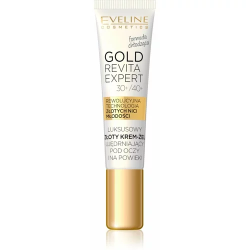 Eveline Cosmetics Gold Revita Expert krema za učvrstitev kože okoli oči s hladilnim učinkom 15 ml