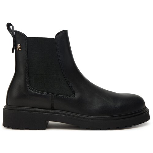 Tommy Hilfiger TH LEATHER CLEATED CHELS Crna Cijene