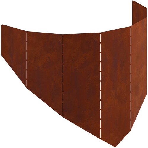 vidaXL Robovi trave 100 x 45 cm Jeklo Rjav, (5000301762) Cene