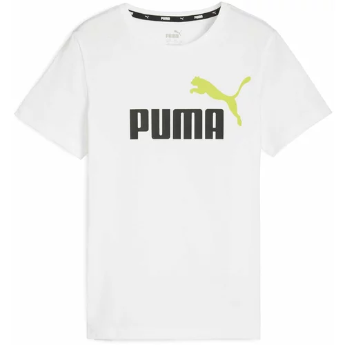 Puma Majica 'Essential' limeta / črna / bela