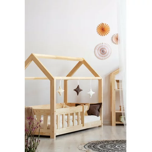 Adeko Otroška postelja v obliki hiške iz borovega lesa 70x160 cm Mila MBP - Adeko