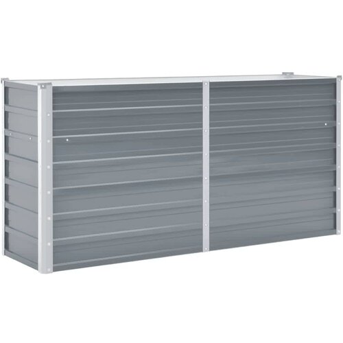 vidaXL Visoka greda iz pocinkanega jekla 160x40x77 cm sive barve Cene