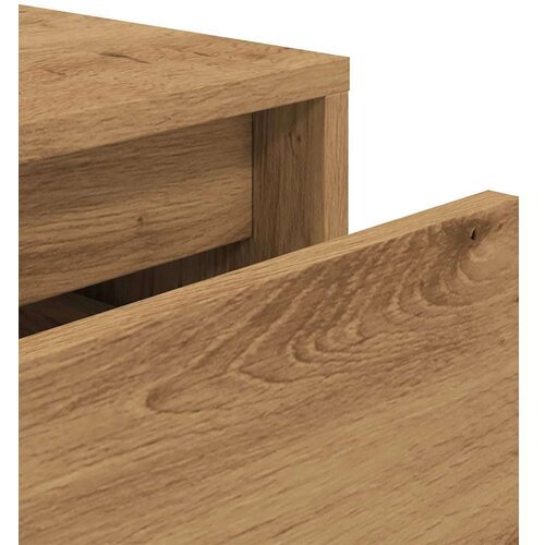 VidaXL kutija s ladicom Artisan hrast 40,5x40x40 cm izrađeno drvo Slike