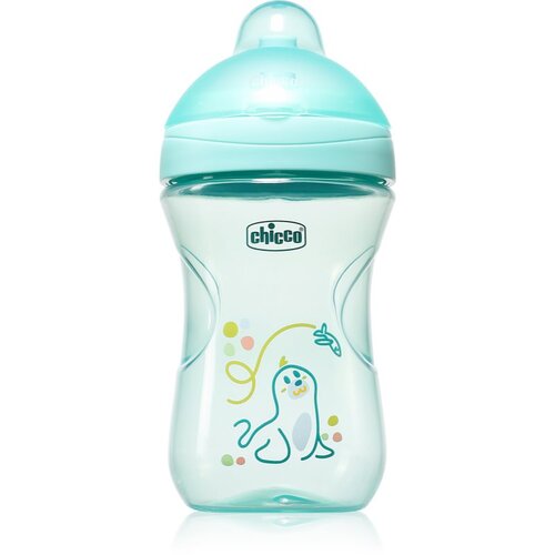 Chicco Advanced Cup Teal otro&amp;scaron;ki lonček s slamico 12m+ 266 ml Slike