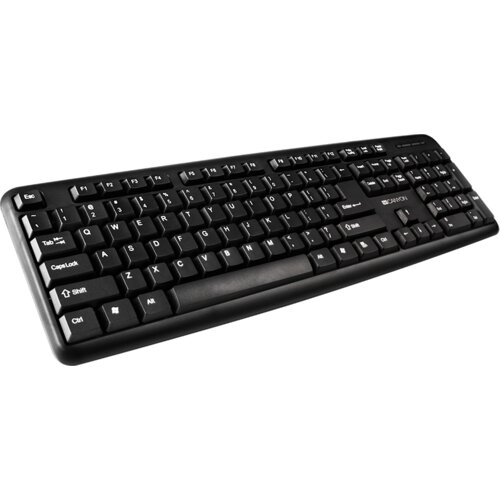 Canyon Wired Keyboard, 104 keys, USB2.0, Black, cable length 1.5m, 443*145*24mm, 0.37kg, Adriatic Slike