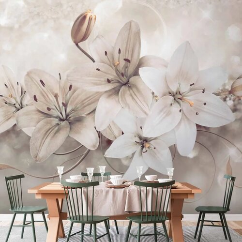  Foto tapeta - Diamond Lilies 450x315 Cene