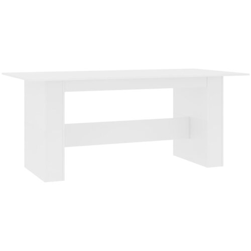 Maison Chic Jedilna miza - Kuhinjska miza - Jedilni stol bela 180x90x76 cm iverna plo&amp;scaron;ča, (21715292) Slike