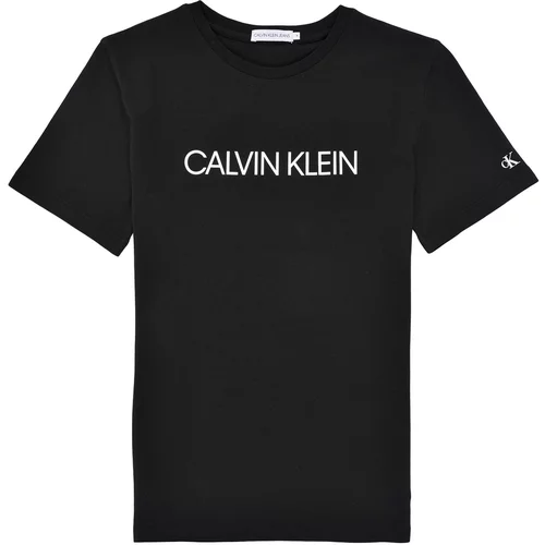 Calvin Klein Jeans majice s kratkimi rokavi INSTITUTIONAL T-SHIRT Črna