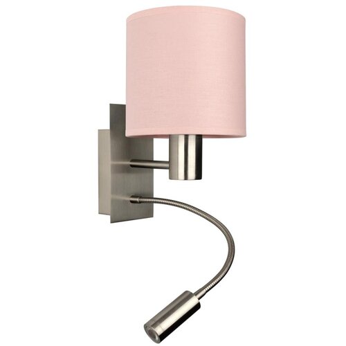 Brilagi LED fleksibilna lampa BOBO 1xE27/25W/230V + LED/3W mat hrom/ružičasta Slike