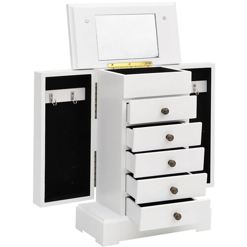  Kutija za nakit s ogledalom od MDF-a 25 x 13,5 x 34 cm Slike