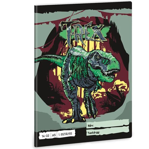 Ars Una Zvezek z motivom T-Rexa za 1. razred, črtasti, A/5 Cene