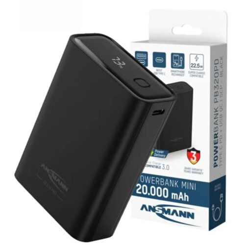 Ansmann Eksterna baterija 20000mAh PB222PD, Crni Slike