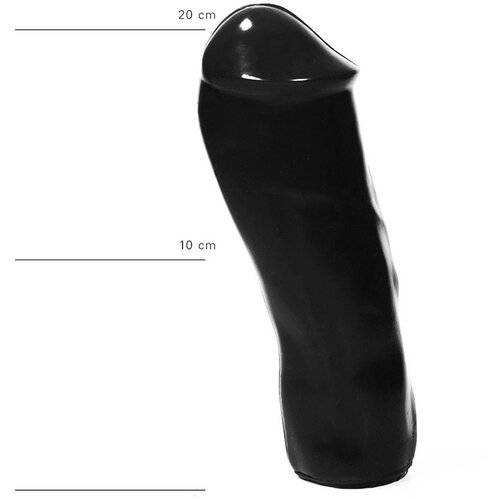 All Black Dildo 20 cm s &amp;scaron;iroko glavo Slike