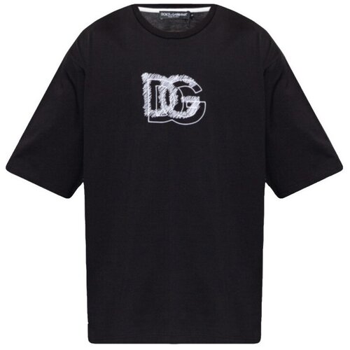 D&g Majice s kratkimi rokavi T-SHIRT G8OK4Z FU7EQ N0000 BLACK Črna Cene