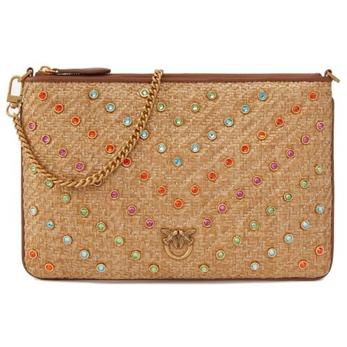 Pinko Torbe FLAT CLASSIC Bež Slike