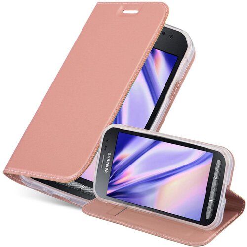 Cadorabo Samsung Galaxy XCover 3 v klasična rožnata zlata - Za&scaron;čitni ovitek z magnetnim zapiranjem, stoječo funkcijo in režo za kartice, (20552528) Cene