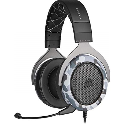 Corsair HS60 Haptic Stereo Gaming slušalke z haptičnim basom (haptični bas, ki ga poganja tackacijska tehnologija, ušesne skodelice plišaste pomnilnika, po meri 50-milimetrski neodimijski zv, (20869501) Cene