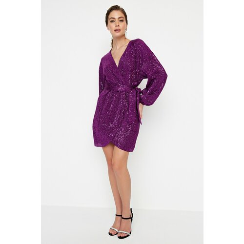Trendyol Dress - Purple - Wrapover Cene