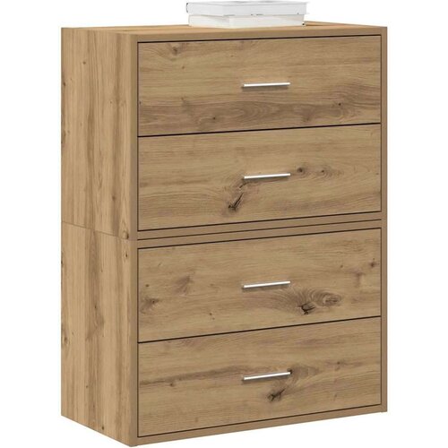 vidaXL Ormari s 2 ladice 2 kom boja hrast 60x31x40cm konstruirano drvo Cene