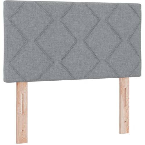  LED glava kreveta Svijetlo siva 80 cm tkanina Slike