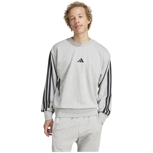 Adidas Puloverji Sweatshirt Iconic 3 Stripes gris Siva Slike