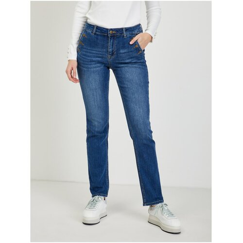 Orsay Blue Womens Straight Fit Jeans Miko - Women Slike