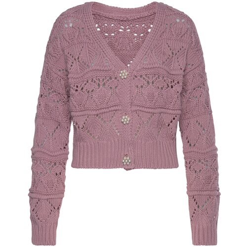 VIVANCE Pletena jopa mauve Slike
