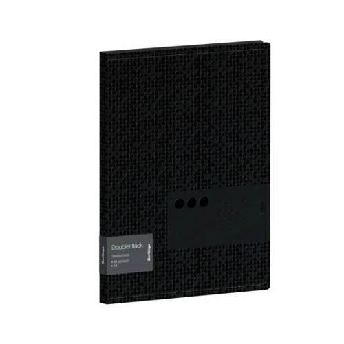 BERLINGO Fascikla sa folijama DoubleBlack, 40 folija A4 crna 04CSB299466 Slike