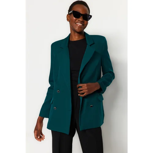 Trendyol Blazer - Green - Regular fit