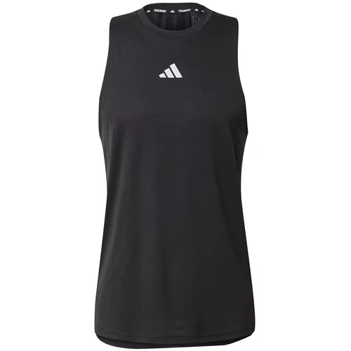 Adidas Tehnička sportska majica 'Hiit Workout 3-Stripes' crna / bijela