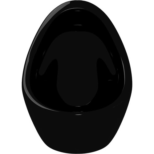  Zidni pisoar s ventilom za ispiranje keramički crni Slike