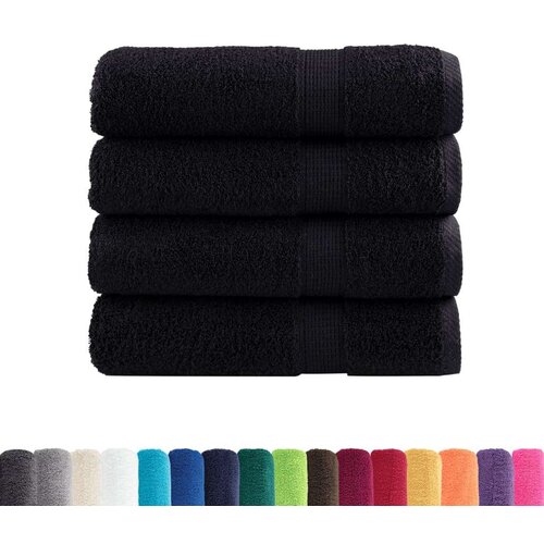 VidaXL Ručnici za kupanje SOLUND 4 kom tirkizni 100x150 cm 600 gsm Slike