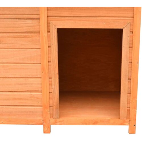 VidaXL Pasja uta trdna borovina in les jelke 120x77x86 cm Slike