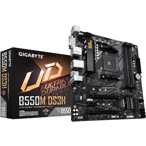 Gigabyte MB B550M DS3H 1.4 AM4, 4xDDR4, M.2, 4xSATA, 8xUSB, HDMI, DVI