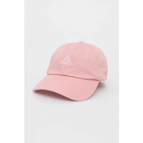 Huf Pamučna kapa boja: ružičasta, s aplikacijom