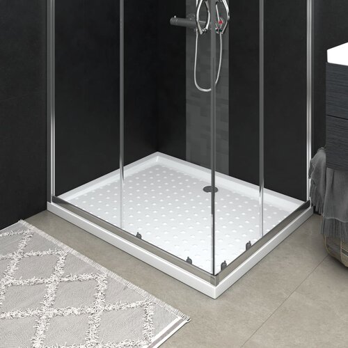 vidaXL Tuš kad s pikami bela 80x100x4 cm ABS Cene