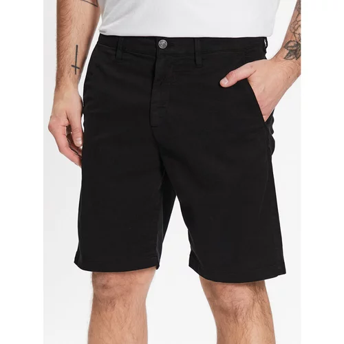 Guess Kratke hlače iz tkanine Drake M3GD06 WFBY3 Črna Regular Fit