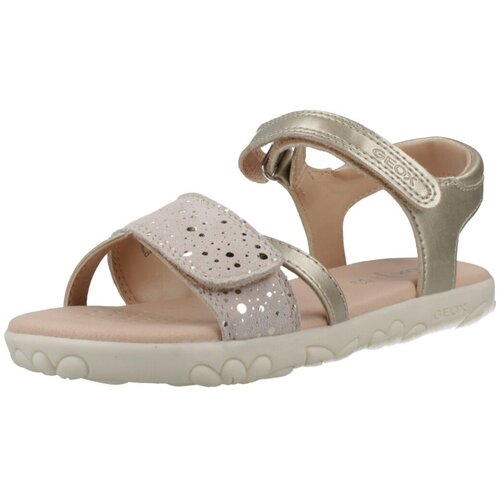 Geox &Scaron;portni sandali Sandalias Ni&ntilde;a Mod&egrave;le J Sandal Haiti Pozlačena Cene