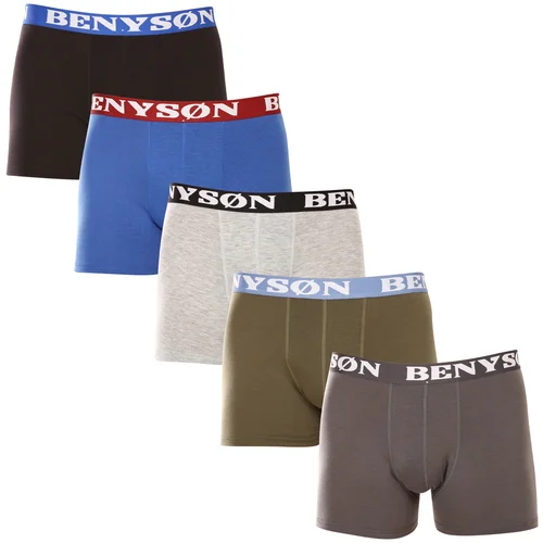 Benysøn 5PACK men's boxers bamboo multicolor