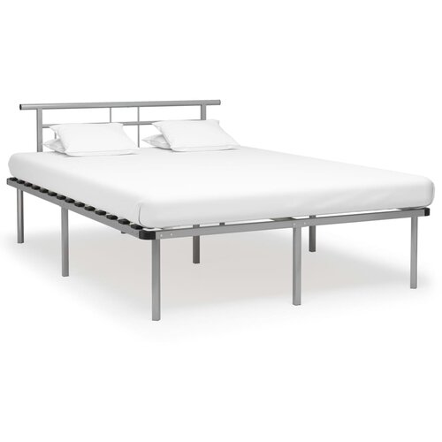 VidaXL Posteljni okvir siv kovinski 140x200 cm Slike