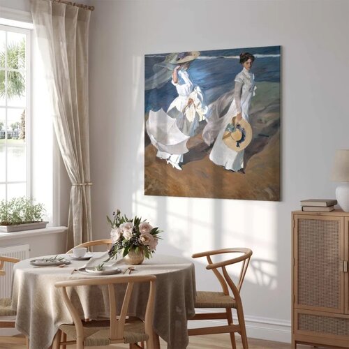  Slika - Joaqu&amp;iacute;n Sorolla y Bastida &amp;ndash; Strolling along the Seashore 80x80 Standard Slike