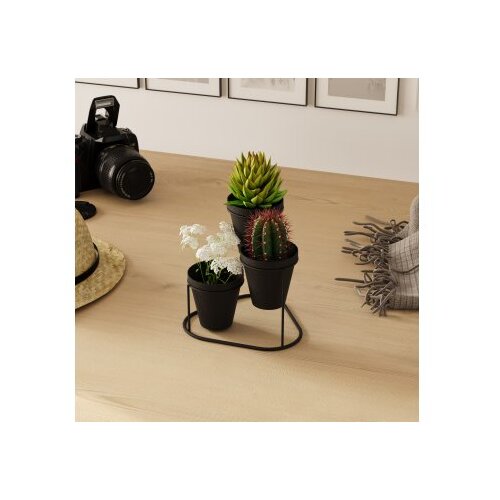 WALLXPERT Stolna dekoracija 19x20x19cm, Crna Slike