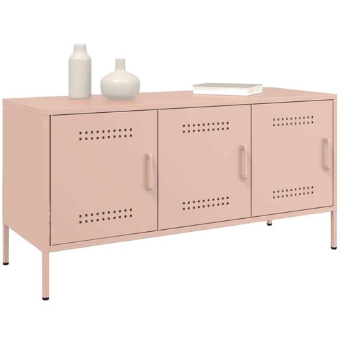 vidaXL TV omarica roza 100,5x39x50,5 cm jeklo Cene