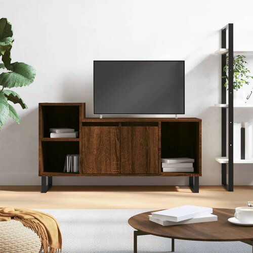 TV ormarić boja smeđeg hrasta 100x35x55 cm konstruirano drvo Cijene