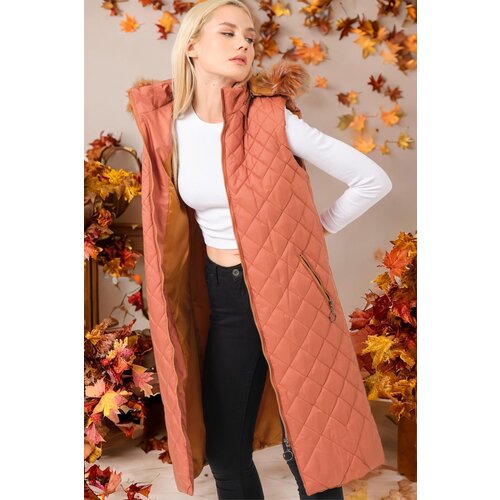 Dewberry Z6718 WOMEN'S VEST-CAMEL Cijene