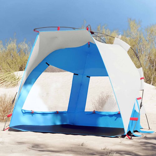 vidaXL Šator za plažu za 2 osobe vodootporni azurnoplavi Cijene