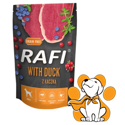 Rafi Dog Grain Free Duck 500g, Vlažna Hrana Sa Pačetinom Za Izbirljive Pse Cene